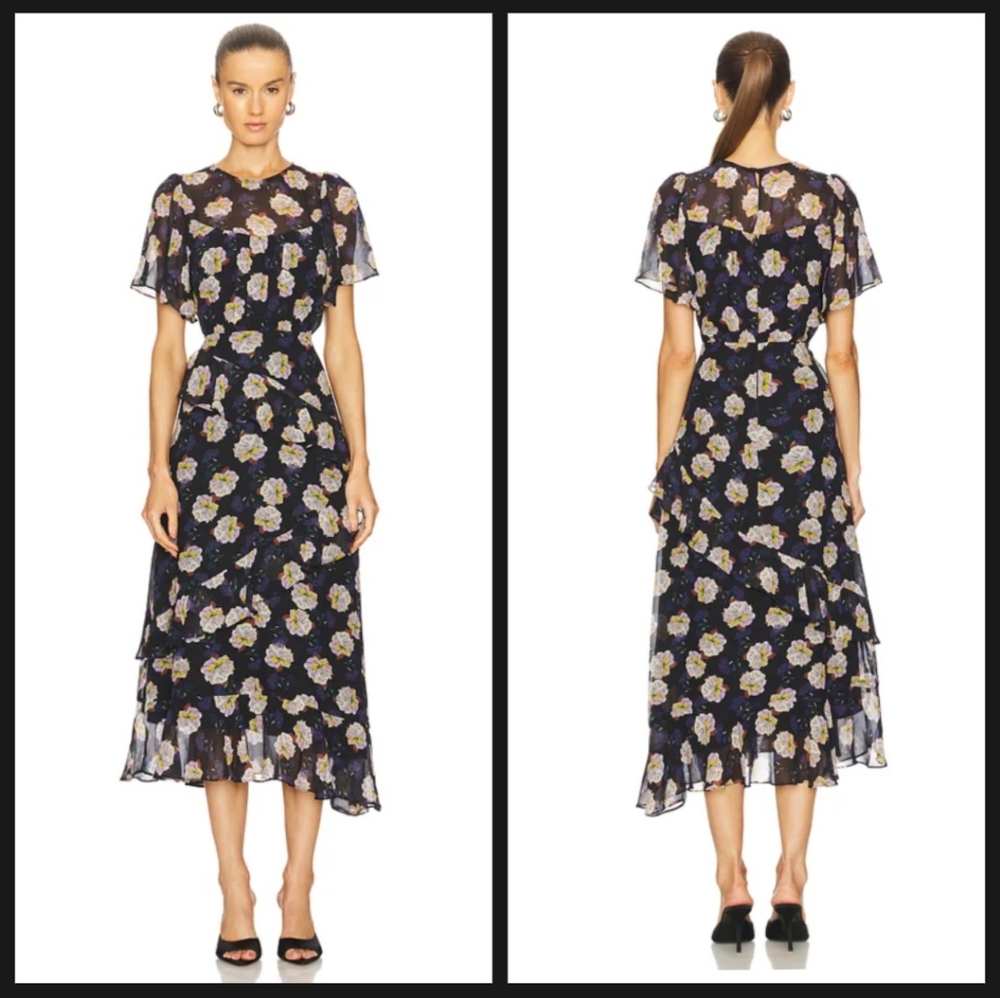 ASTR The Label Floramae Dress in Midnight Floral